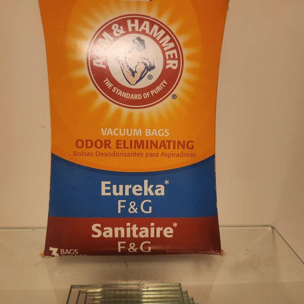 Lot of 2- 3 per pack Arm & Hammer Eureka F & G Vacuum Bags